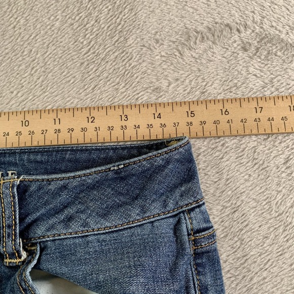 American Eagle Artist Jeans Womens 6 Blue Medium Wash Low Rise Stretch Bootcut - Picture 3 of 13
